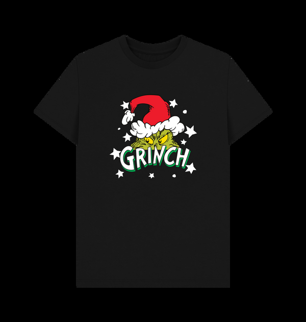 Parka London The Grinch Santa Stars Black T-Shirt