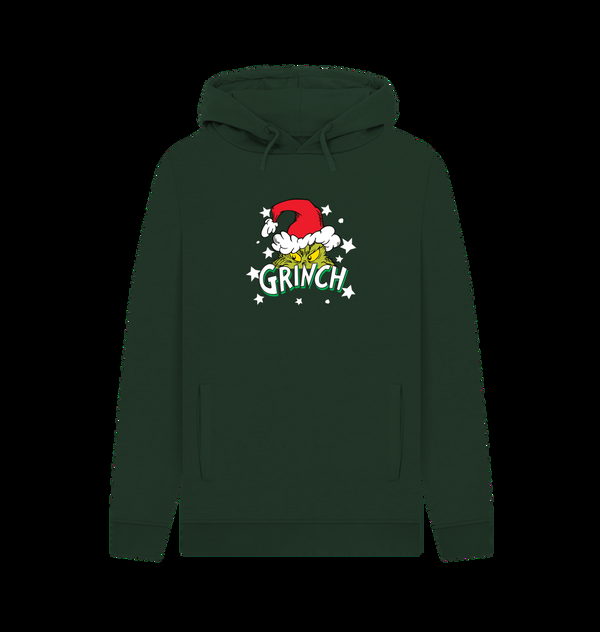 Parka London The Grinch Santa Stars Green Hoodie