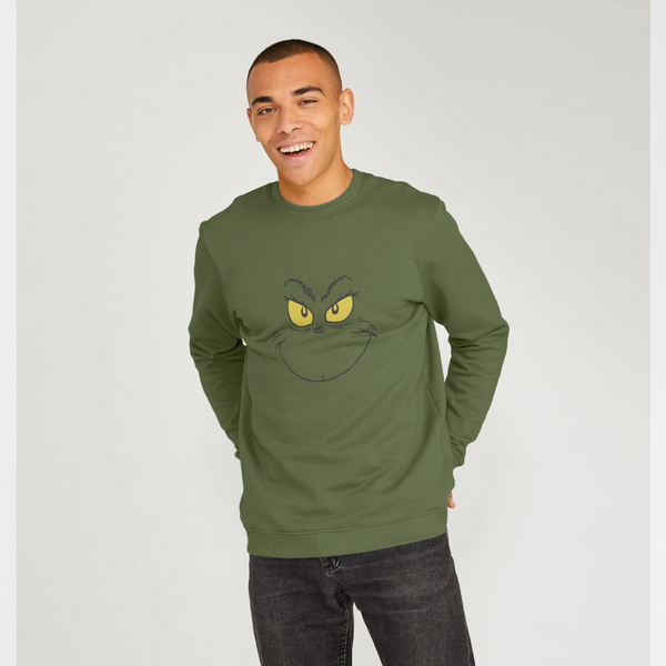 parka london The Grinch Smile Green Sweatshirt