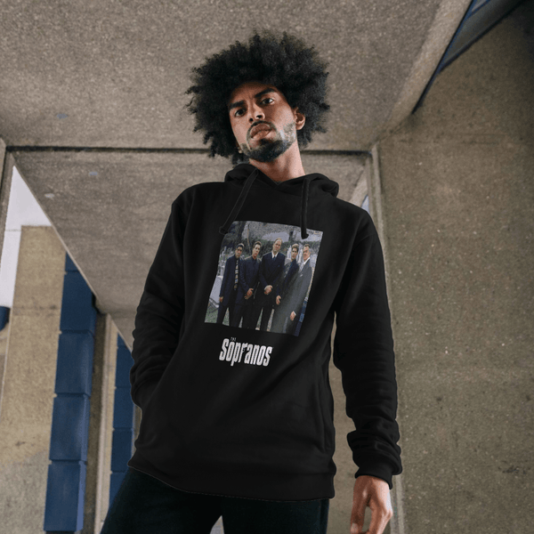 parka london The Sopranos Cast Photo Black Hoodie