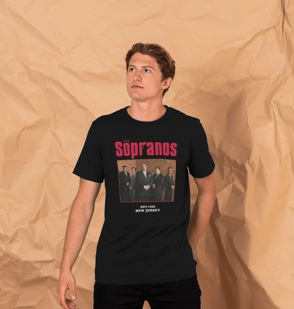 parka london The Sopranos Cast Photo Black T-shirt