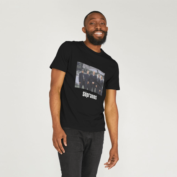 parka london The Sopranos Cast Photo Black T-Shirt
