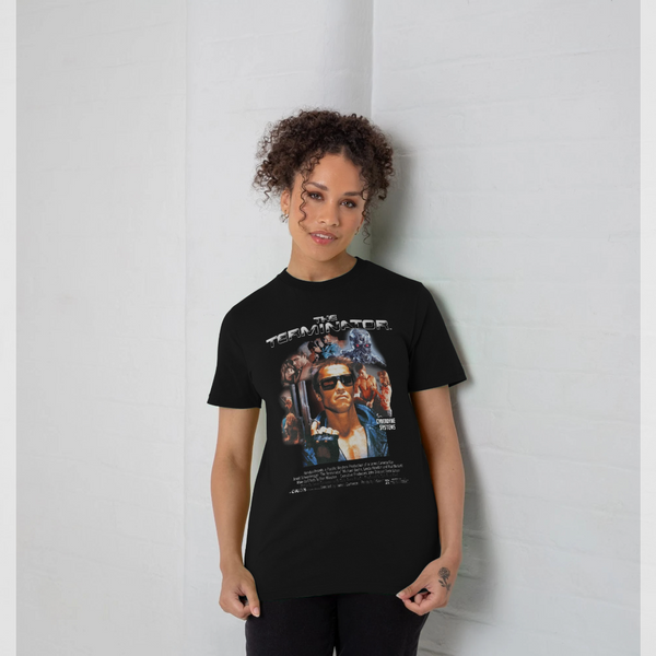 parka london The Terminator Movie Black T-Shirt
