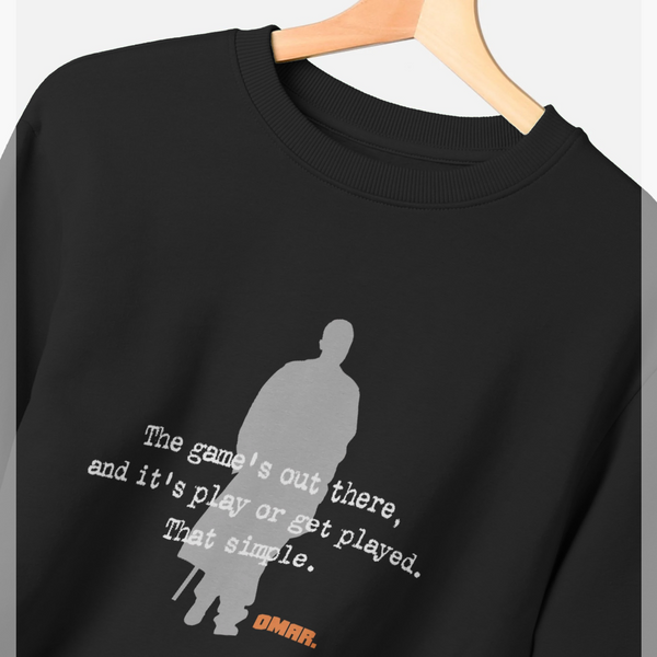 parka london The Wire Game Black Sweatshirt