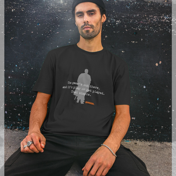 parka london The Wire Game Black T-Shirt