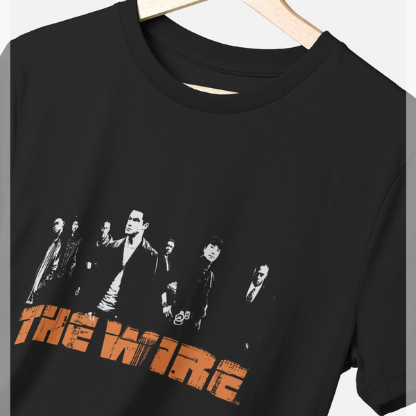 parka london The Wire Logo Black T-Shirt