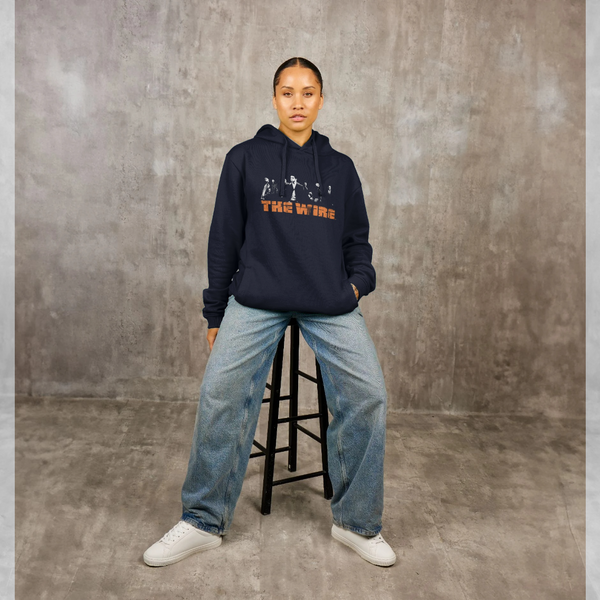 parka london The Wire Logo Navy Hoodie