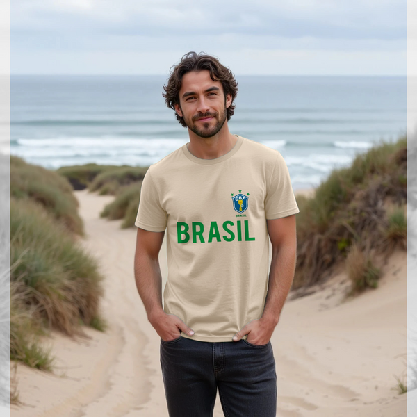 parka london Toffs Football Brazil Cream T-Shirt