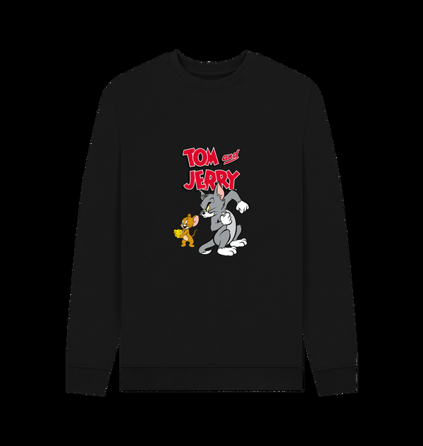 Parka London Tom And Jerry 'Cheese' Black Sweatshirt