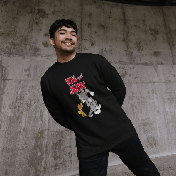 parka london Tom and Jerry 'Cheese' Black Sweatshirt