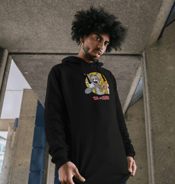 parka london Tom and Jerry 'Thumbs Up' Black Hoodie