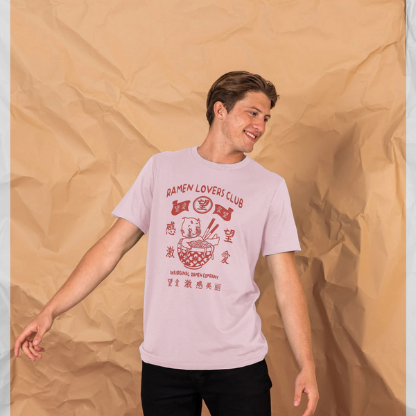 parka london Torc Ramen Lovers Club Pink T-Shirt