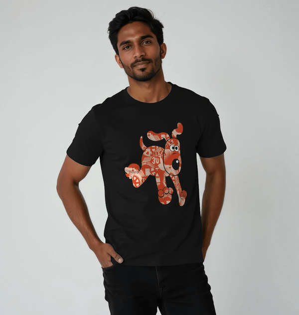 parka london Wallace & Gromit Gears Black T-Shirt