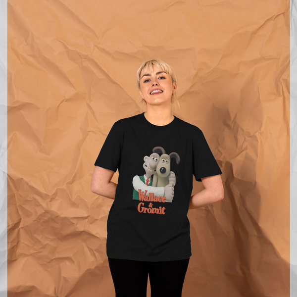 parka london Wallace & Gromit Hugging Black T-Shirt