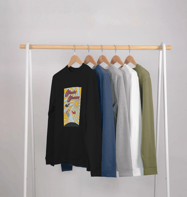 parka london Wonder Woman Flying Black Sweatshirt