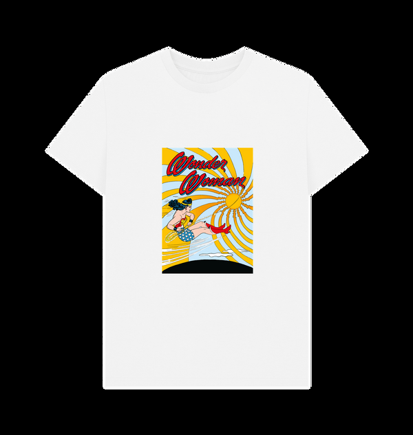 Parka London Wonder Woman Flying White T-Shirt
