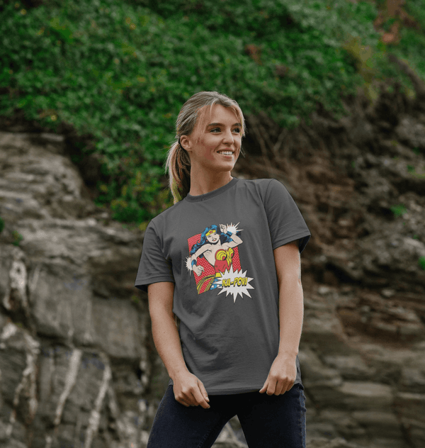 parka london Wonder Woman Ka-Pow Grey T-Shirt