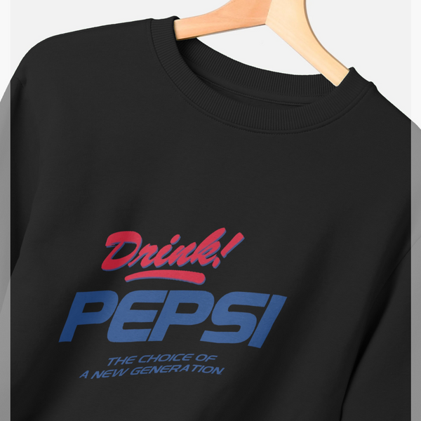 parka london Pepsi New Generation Drink Black Sweatshirt