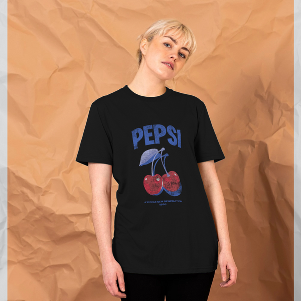 parka london Pepsi Vintage Wash Cherry Black T-Shirt