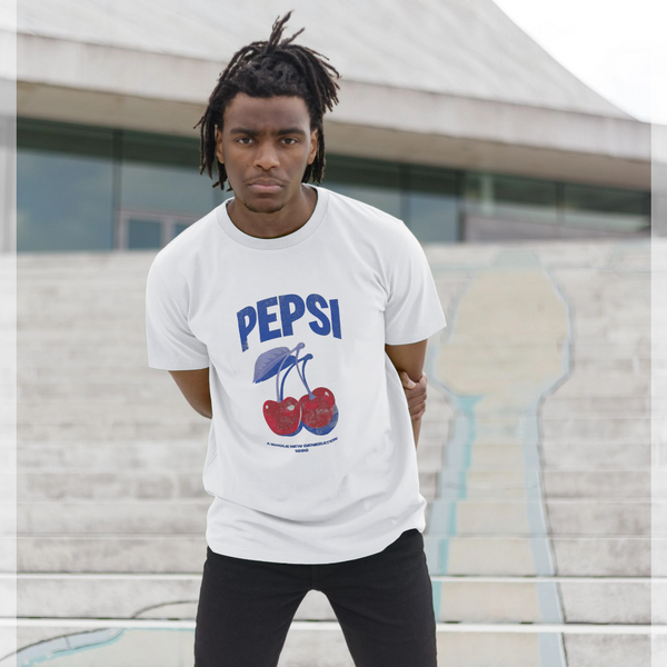 parka london Pepsi Vintage Wash Cherry White T-Shirt