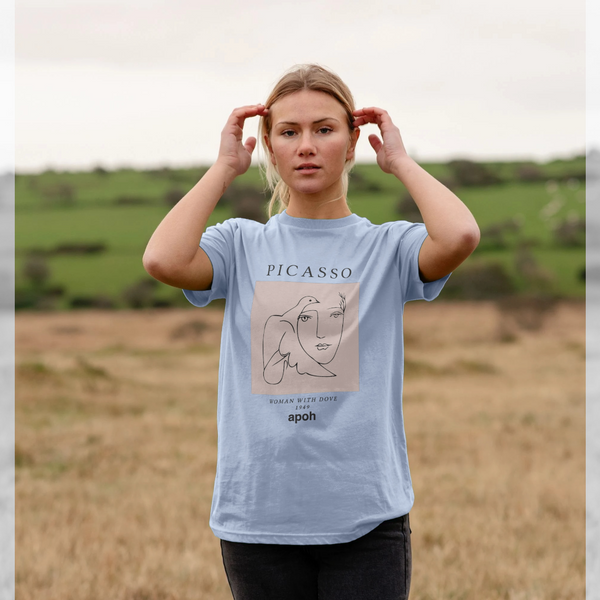 parka london Picasso Woman with Dove Light Blue T-Shirt