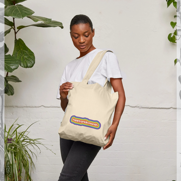 parka london Pride Month Rainbow Outline Natural Tote Bag