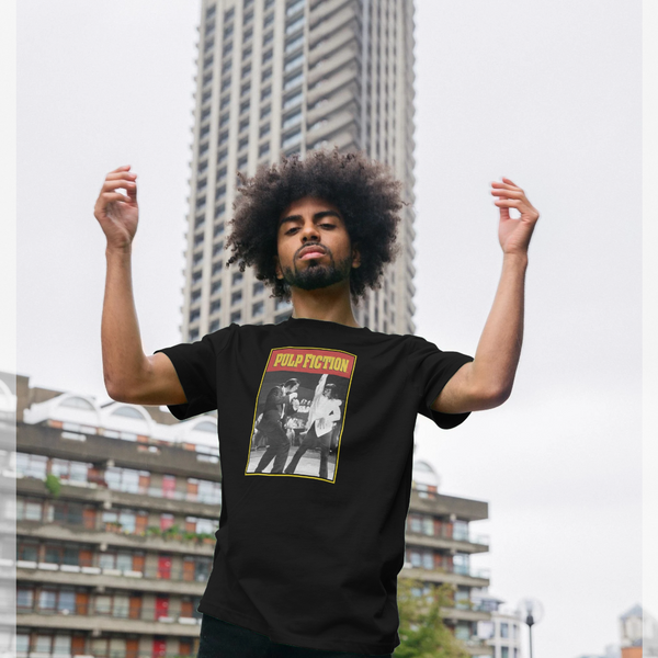parka london Pulp Fiction Dance Portrait Black T-Shirt