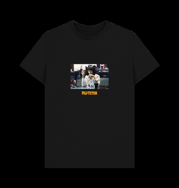 Parka London Pulp Fiction Mia Wallace Black T-Shirt