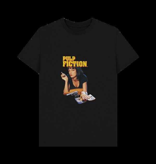 Parka London Pulp Fiction Mia Wallace Black T-Shirt