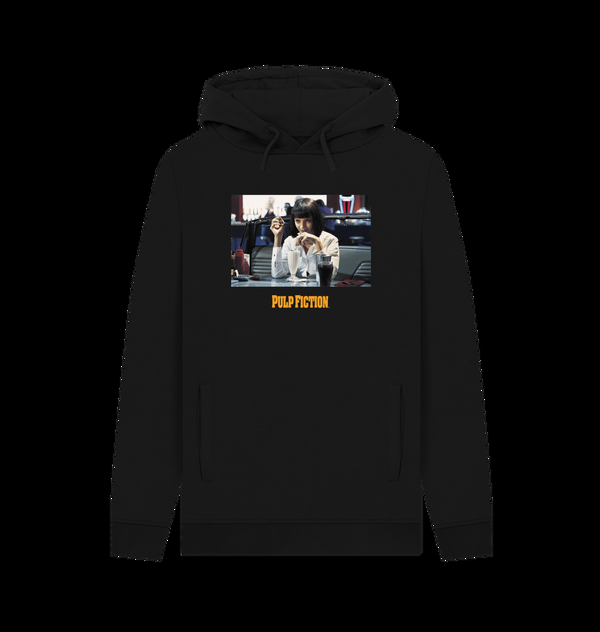 Parka London Pulp Fiction Mia Wallace Graphic Black Hoodie