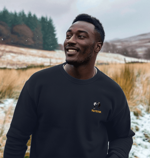 parka london Pulp Fiction Vince & Mia Navy Sweatshirt