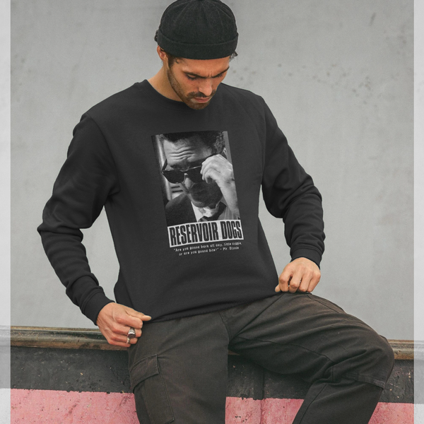 parka london Reservoir Dogs Mr Blonde 'Little Doggie' Quote Black Sweatshirt