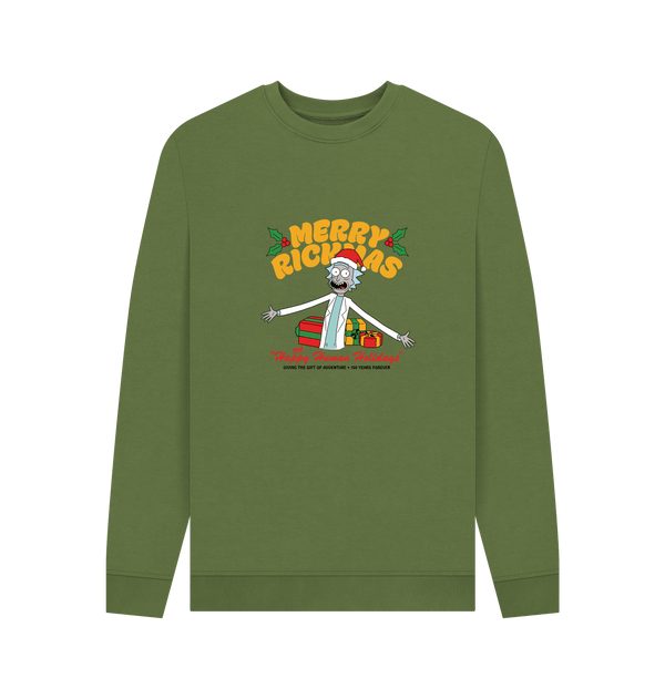 Parka London Rick And Morty Happy Human Holidays Green Sweatshirt