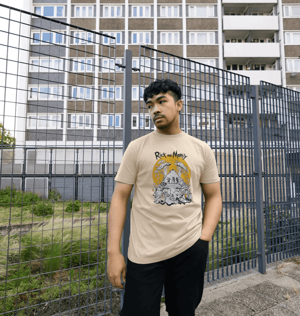 parka london Rick and Morty 'Rest and Ricklaxation' Oat T-Shirt