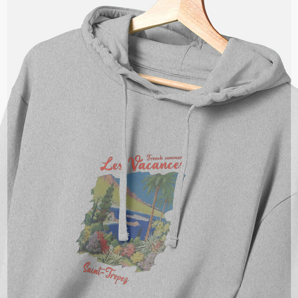 parka london Saint Tropez Vacances Print Heather Grey Hoodie