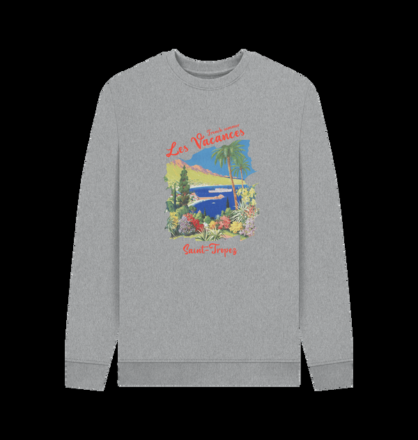 Parka London Saint Tropez Vacances Print Heather Grey Sweatshirt