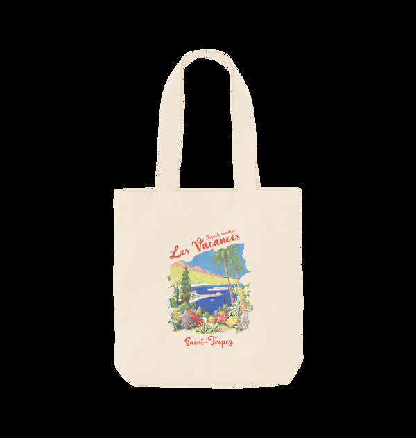 Parka London Saint Tropez Vacances Print Natural Tote Bag