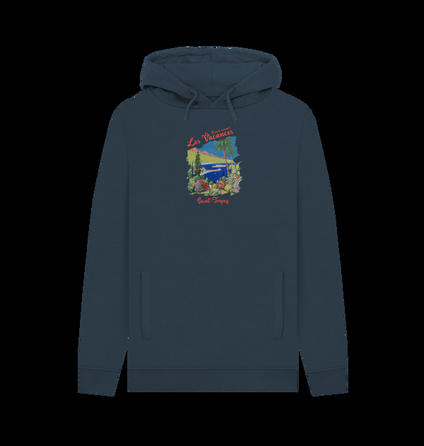 Parka London Saint Tropez Vacances Print Navy Blue Hoodie