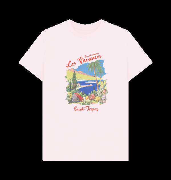 Parka London Saint Tropez Vacances Print Pink T-Shirt