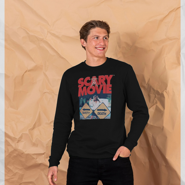 parka london Scary Movie Safety vs Death Black Sweatshirt