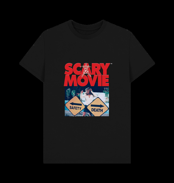 Parka London Scary Movie Safety Vs Death Black T-Shirt