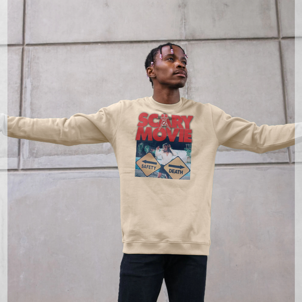 parka london Scary Movie Safety vs Death Oat Sweatshirt