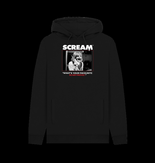 Parka London Scream 'What's Your Favourite Scary Movie?' Black Hoodie