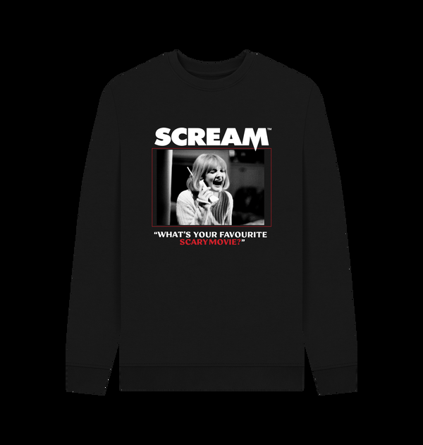 Parka London Scream 'What's Your Favourite Scary Movie?' Black Sweatshirt