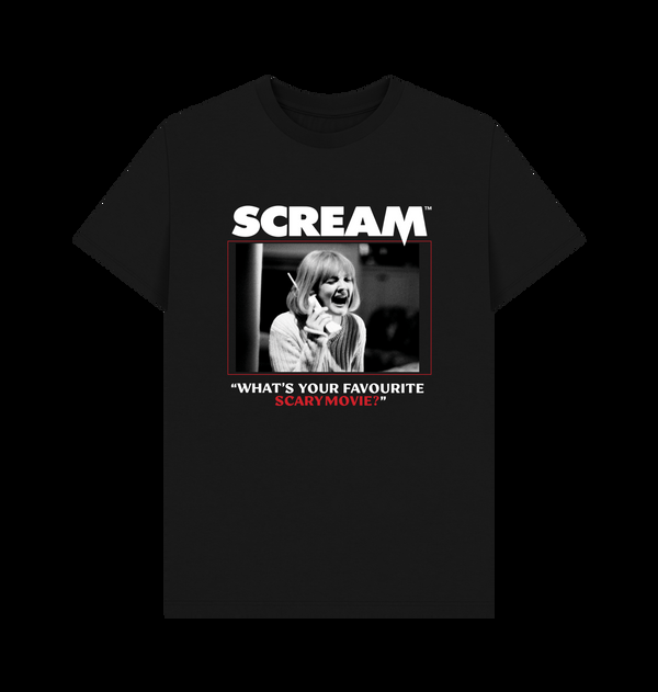 Parka London Scream 'What's Your Favourite Scary Movie?' Black T-Shirt
