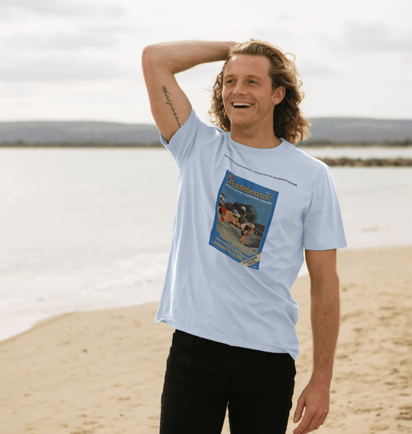 parka london Skateboard Magazine Europe's Hottest Sky Blue T-Shirt