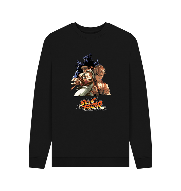 Parka London Street Fighter Group Pose Black Sweatshirt