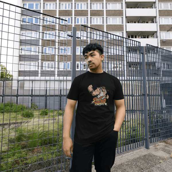 parka london Street Fighter Ryu Classic Black T-Shirt