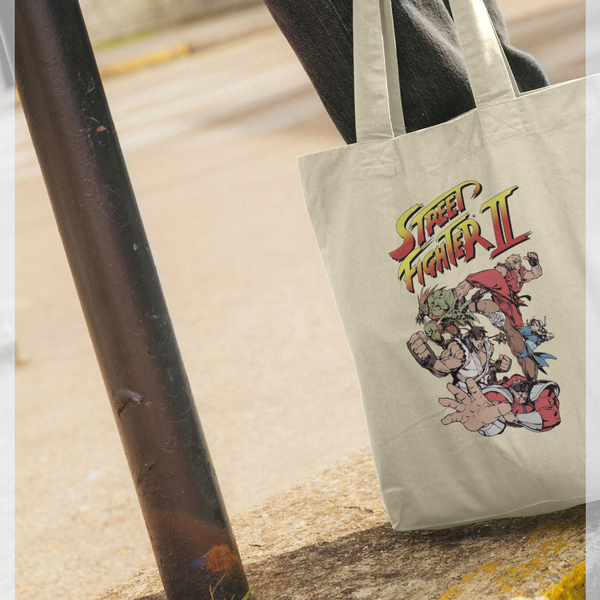 parka london Streetfighter 2 Group Natural Tote Bag