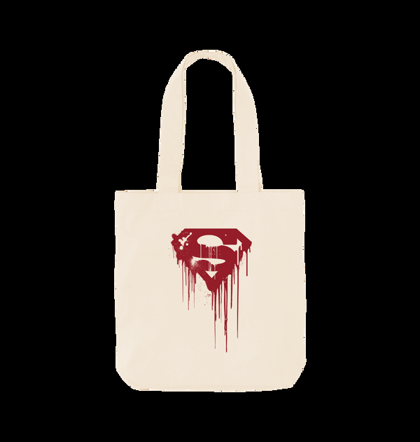 Parka London Superman Official Drip Shield Graphic Natural Tote Bag